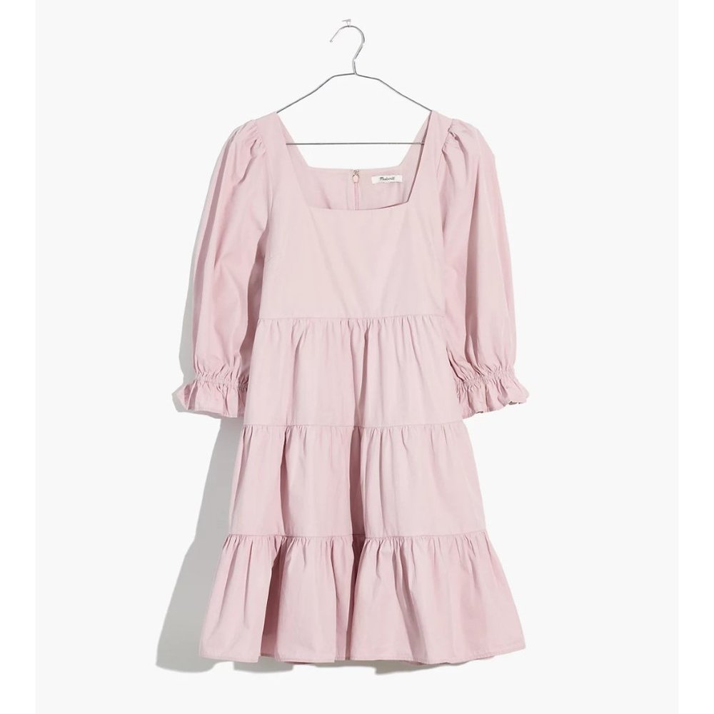 Poplin Lizzie Babydoll Dress in Pale Lilac US 4